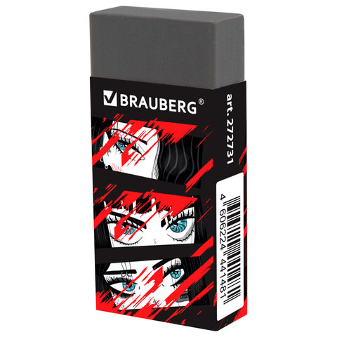 Ластик BRAUBERG "ANIME", 50х24х10 мм, прямоугольный, картоннный