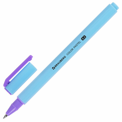 Ручка гелевая BRAUBERG "COLOR PASTEL", СИНЯЯ, корпус ассорти, узел Ручка гелевая BRAUBERG "COLOR PASTEL", СИНЯЯ, корпус ассорти, узел