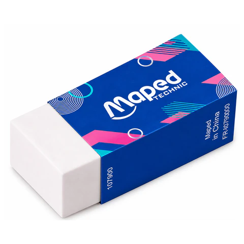 Ластик MAPED с формулой "без грязи", 40х18х12мм, прямоугольный, белый, Ластик MAPED с формулой "без грязи", 40х18х12мм, прямоугольный, белый,