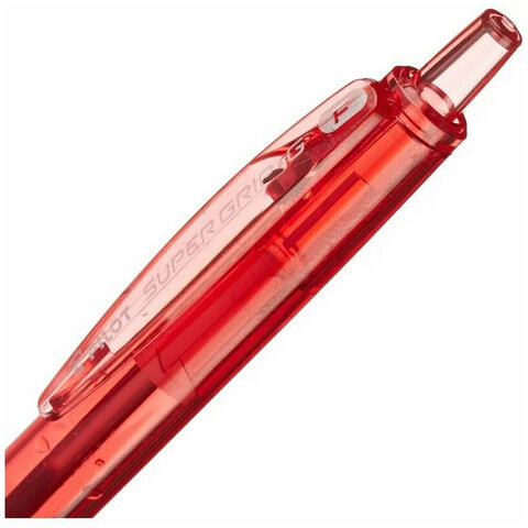 Ручка шариковая автоматическая с грипом PILOT Super Grip G, КРАСНАЯ, линия 0,21 Ручка шариковая автоматическая с грипом PILOT Super Grip G, КРАСНАЯ, линия 0,21
