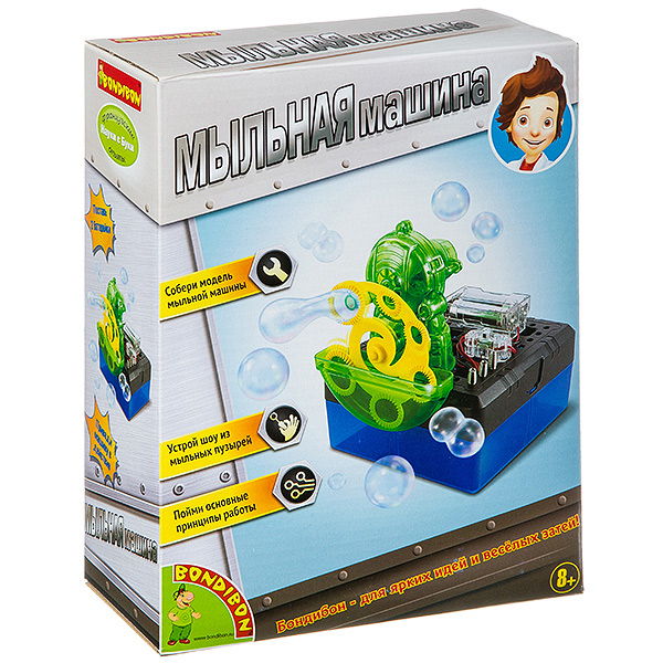 Французские опыты Науки с Буки Bondibon, Мыльная машина, арт. 38818 Французские опыты Науки с Буки Bondibon, Мыльная машина, арт. 38818