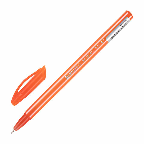 Ручка шариковая масляная BRAUBERG STRIPES, СИНЯЯ, корпус ассорти, узел 0,7 мм,