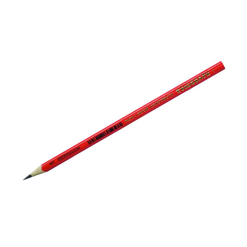 Карандаш ч/г Koh-I-Noor "Triograph 1" мягкий, красный корпус, Карандаш ч/г Koh-I-Noor "Triograph 1" мягкий, красный корпус,