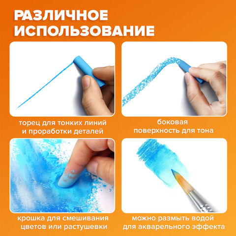 Пастель сухая художественная BRAUBERG ART "DEBUT", 54 цвета, круглое Пастель сухая художественная BRAUBERG ART "DEBUT", 54 цвета, круглое