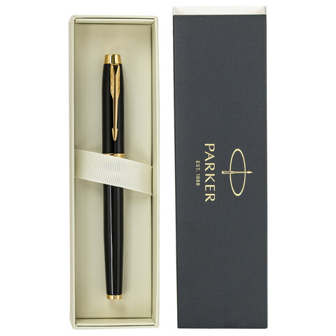Ручка перьевая PARKER "IM Core Black Lacquer GT", ежедневник А5 Ручка перьевая PARKER "IM Core Black Lacquer GT", ежедневник А5