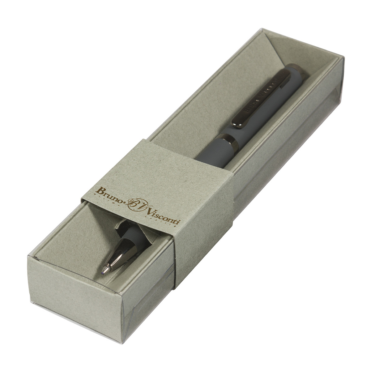 РУЧКА В ФУТЛЯРЕ "FIRENZE" АВТОМАТИЧЕСКАЯ, 1.0 ММ, СИНЯЯ (серый корпус, РУЧКА В ФУТЛЯРЕ "FIRENZE" АВТОМАТИЧЕСКАЯ, 1.0 ММ, СИНЯЯ (серый корпус,