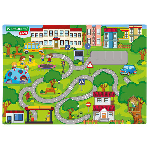 Настольное покрытие BRAUBERG KIDS, А3+, пластик, 46x33 см, "Лабиринт", Настольное покрытие BRAUBERG KIDS, А3+, пластик, 46x33 см, "Лабиринт",