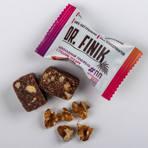 Конфеты финиковые DR.FINIK ассорти (фундук, миндаль, грецкий орех, кунжут), без Конфеты финиковые DR.FINIK ассорти (фундук, миндаль, грецкий орех, кунжут), без