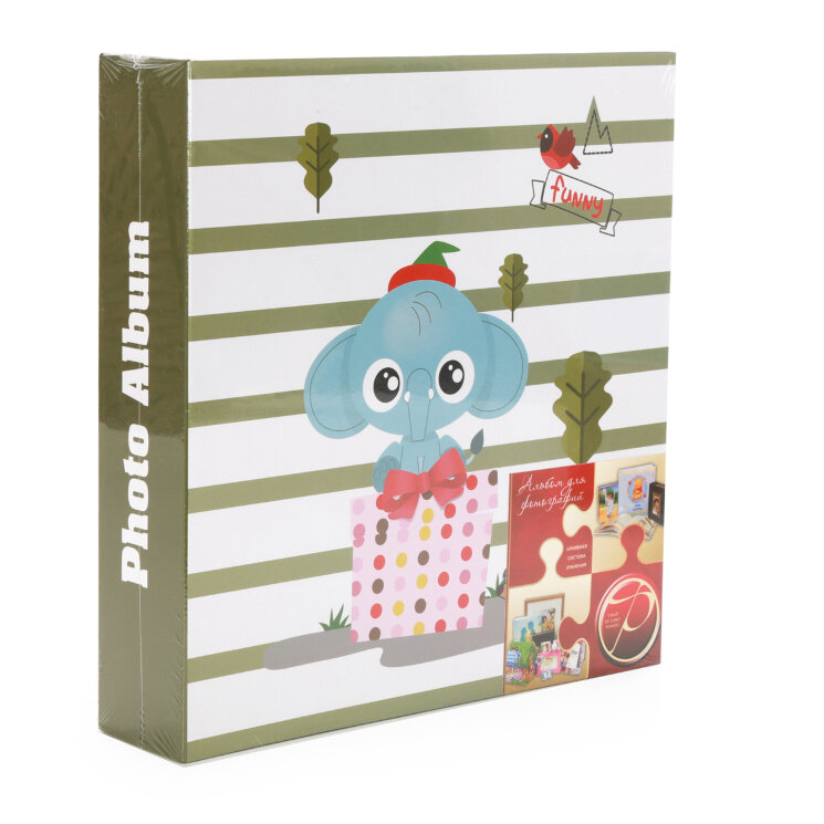 Фотоальбом 200ф 10X15cм, бум.карм.цвет.с мемо, клеевой пер-т. 83029/LM-4R200CPPM