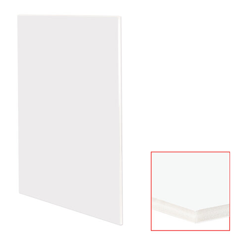 Пенокартон матовый, 70х100 см, толщина 10 мм, белый, КОМПЛЕКТ 5 листов,