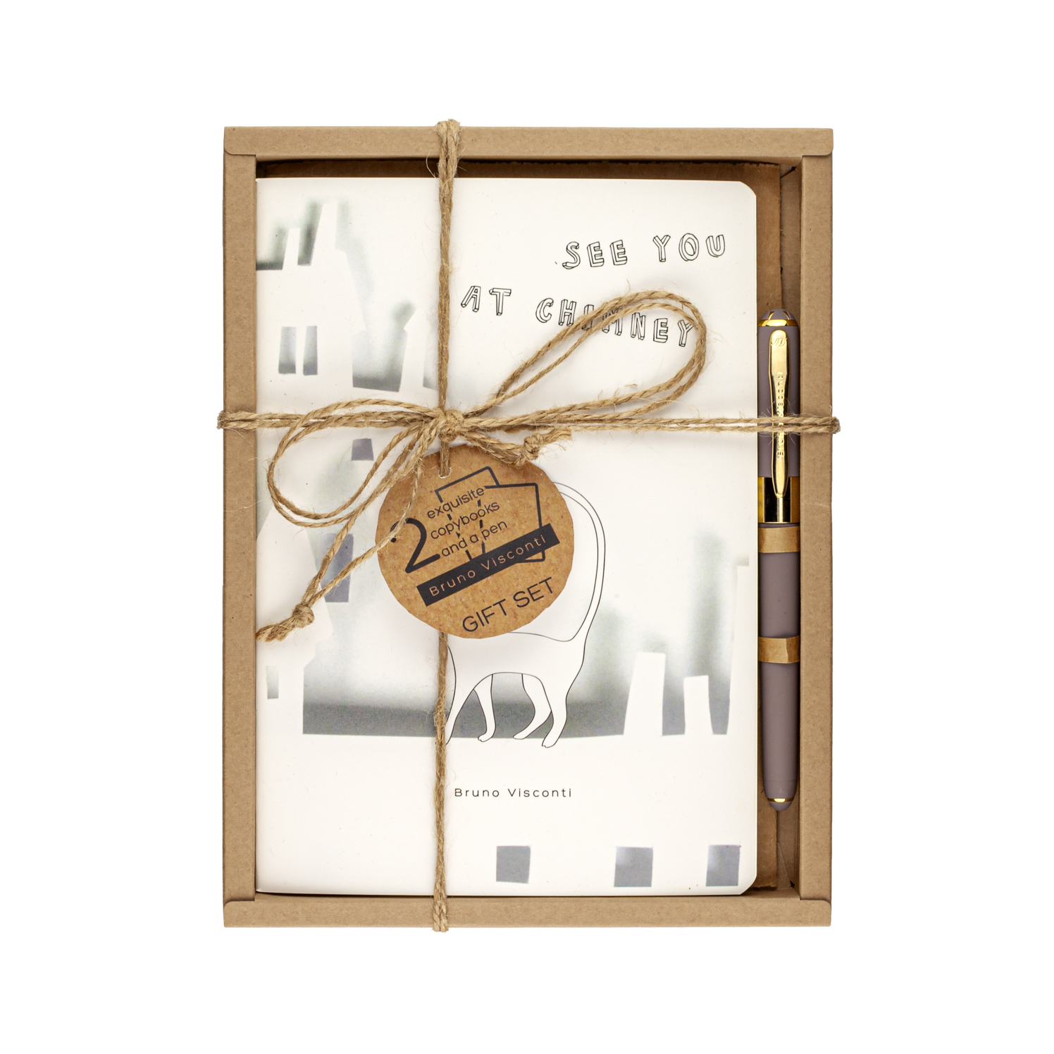 НАБОР ПОДАРОЧНЫЙ "КОТ В ГОРОДЕ" (ДВЕ ТЕТРАДИ BV И РУЧКА) НАБОР ПОДАРОЧНЫЙ "КОТ В ГОРОДЕ" (ДВЕ ТЕТРАДИ BV И РУЧКА)