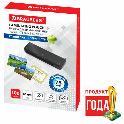 Пленки-заготовки для ламинирования МАЛОГО ФОРМАТА (65х95 мм), КОМПЛЕКТ 100 штук, Пленки-заготовки для ламинирования МАЛОГО ФОРМАТА (65х95 мм), КОМПЛЕКТ 100 штук,