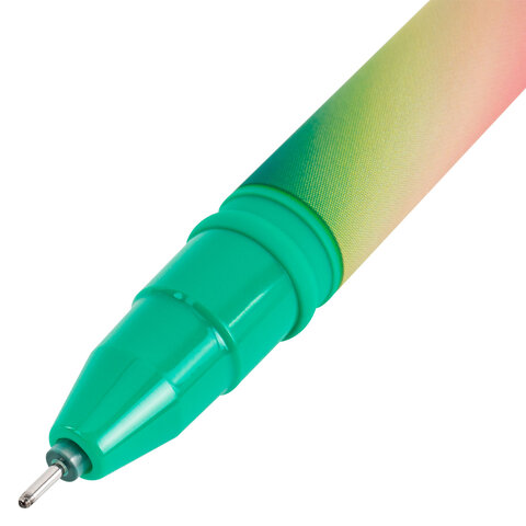Ручка гелевая BRAUBERG GRADE NEON, ЧЕРНАЯ, игольчатый узел 0,5 мм, линия письма Ручка гелевая BRAUBERG GRADE NEON, ЧЕРНАЯ, игольчатый узел 0,5 мм, линия письма