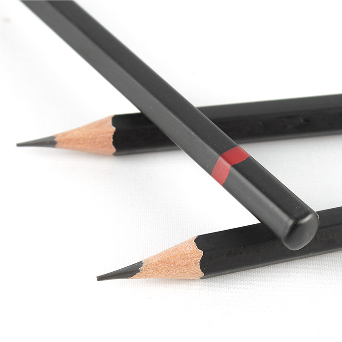 Карандаши ч/г 10шт/уп "Darvish" 2Н-Н-НВ-В-2В-3В-4В-5В-6В корпус черный