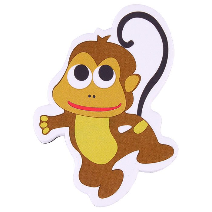 Губка стирательная для доски магнитная "Обезьянка" Губка стирательная для доски магнитная "Обезьянка"