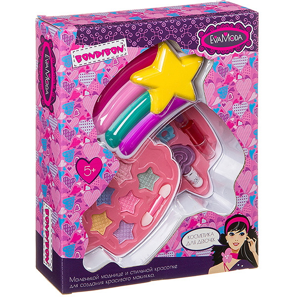 Набор детской декор. косметики Bondibon Eva Moda, BOX 20,6*5,4*25,4 см; Набор детской декор. косметики Bondibon Eva Moda, BOX 20,6*5,4*25,4 см;