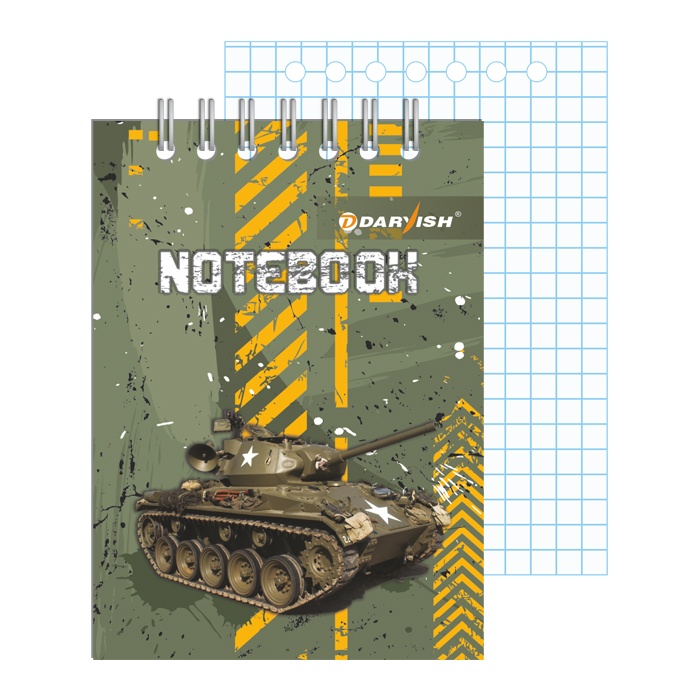 Блокнот 7*10см 60л "Танки" на гребне плотность 55гр/м2 Блокнот 7*10см 60л "Танки" на гребне плотность 55гр/м2
