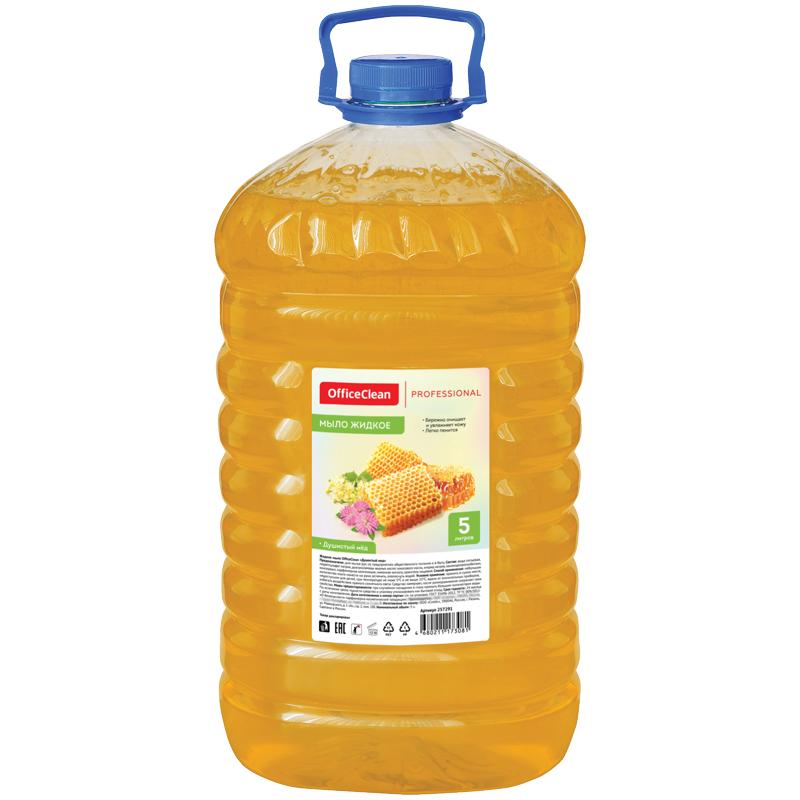 Мыло жидкое OfficeClean "Proffesional. Душистый мед", ПЭТ, 5л 257291/П Мыло жидкое OfficeClean "Proffesional. Душистый мед", ПЭТ, 5л 257291/П