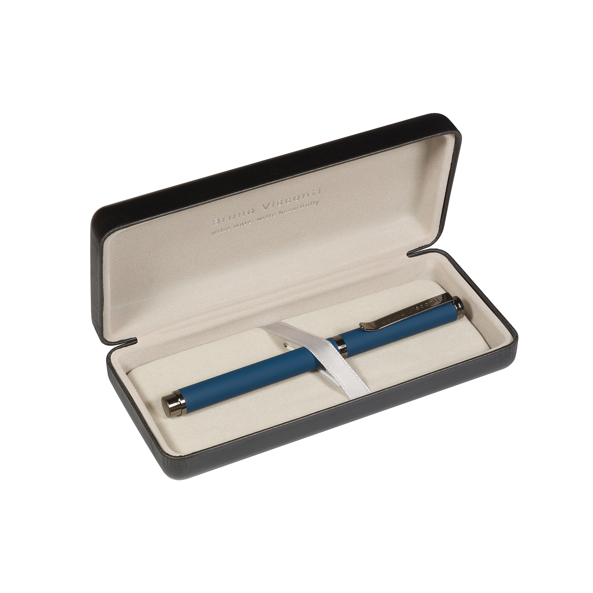 РУЧКА "VENEZIA PRAGMATICO" В ФУТЛЯРЕ PREMIUM ИЗ ЭКОКОЖИ, 1.0 ММ, СИНЯЯ РУЧКА "VENEZIA PRAGMATICO" В ФУТЛЯРЕ PREMIUM ИЗ ЭКОКОЖИ, 1.0 ММ, СИНЯЯ