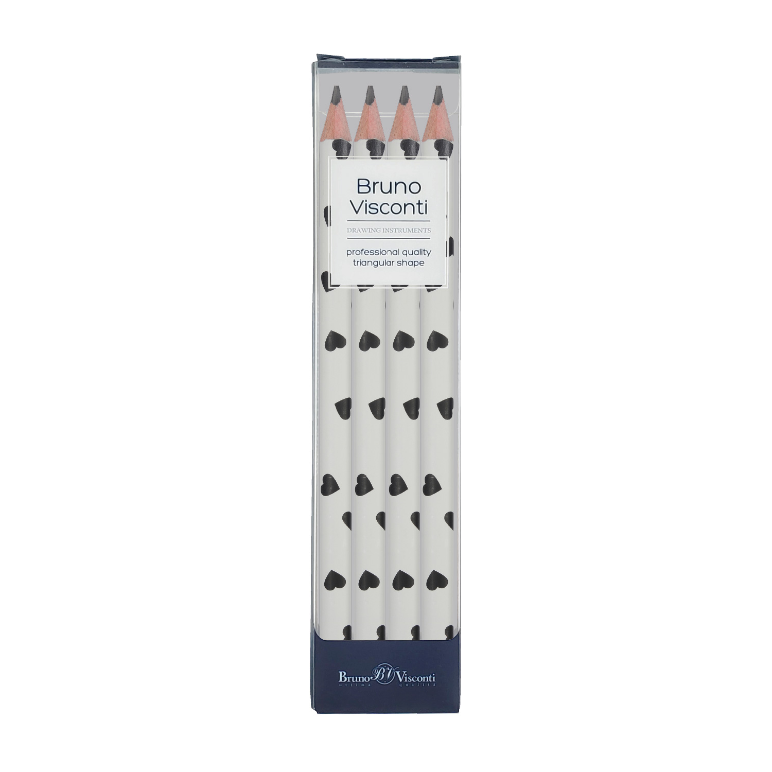 НАБОР ИЗ 4-Х КАРАНДАШЕЙ ЧЕРНОГРАФИТОВЫХ "HappyGraphix Jumbo. Монохром. НАБОР ИЗ 4-Х КАРАНДАШЕЙ ЧЕРНОГРАФИТОВЫХ "HappyGraphix Jumbo. Монохром.