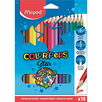 Карандаши цветные Maped COLOR'PEPS 18 цв. штр.  3154141832185