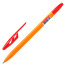 Ручка шариковая BRAUBERG "ULTRA ORANGE", КРАСНАЯ, узел 0,7 мм, чернила