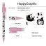 КАРАНДАШ МЕХАНИЧЕСКИЙ С ЛАСТИКОМ "HappyGraphix. Панды" 0,7 ММ