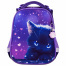 Ранец BRAUBERG PREMIUM, 2 отделения, с брелоком, "Anime cat", 38х29х16