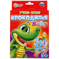 Крокодилия BABY. Развивающие карточки. (80 карточек, 55х85мм). 138х170х40мм. Умные игры