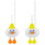 Ручка с пушистой подвеской шариковая FUNSTER "FLUFFY DUCK", СИНЯЯ,