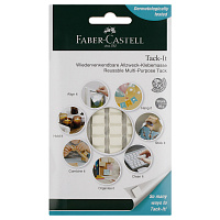 Масса для приклеивания Faber-Castell "Tack-It", 90 кубиков, 50г., картон. уп., европодвес. 589150