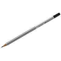 Карандаш ч/г Faber-Castell "Grip 2001" HB, с ластиком, трехгран., заточен.. 117200