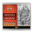 Карандаши чернографитные KOH-I-NOOR 1500, НАБОР 24 шт., 8В-10H, без резинки,