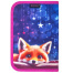 Пенал BRAUBERG, 1 отделение, 2 откидные планки, полиэстер, 21х14 см, Cute fox,