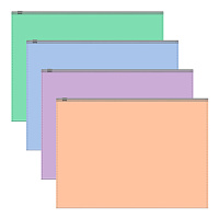 Zip-пакет пластиковый ErichKrause Matt Pastel Bloom, A4, непрозрачный, ассорти (в пакете по 12 штук)