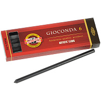 Грифели для цанговых карандашей Koh-I-Noor "Gioconda", 2B, 5,6мм, 6шт., круглый