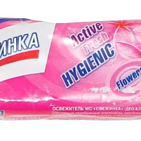 Запаска Свежинка для унитаза Цветочный в пакете 30гр.*24/192