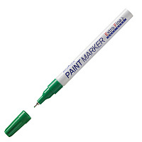 Маркер-краска MunHwa "Extra Fine Paint Marker" зеленая, 1мм, нитро-основа EXPM-04