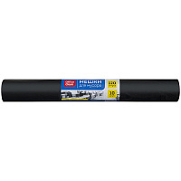 Мешки для мусора 120л OfficeClean ПВД, 68*105см, 25мкм, 10шт, черные, в рулоне 975004