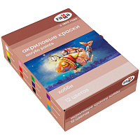 Краски акриловые декоративные Гамма "Хобби", 12 цветов, 20мл, картон