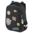 Ранец BRAUBERG PREMIUM, 2 отделения, с брелком, "Space mission", LED