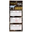 Календарь квартальный 2027 г., 3 блока, 3 гребня, бегунок, офсет, BRAUBERG EXTRA