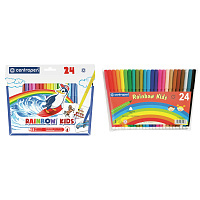 Фломастеры "Rainbow Kids" 24цв., трехгранные, ПВХ уп.: 7 7550 2402 штр.: 8595013625477