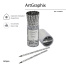 КАРАНДАШ ЧЕРНОГРАФИТОВЫЙ "ArtGraphix. Cashmere pattern" НВ