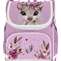 Рюкзак Schoolformat BASIC mini CUTE DEER 11 л сирен. 33х25х13 жестк. каркас 1 отд. молния для девочек