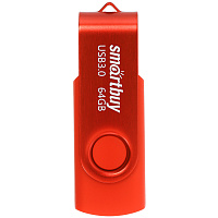 Память Smart Buy "Twist" 64GB, USB 3.0 Flash Drive, красный