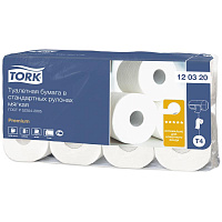 Бумага туалетная в стандартных рулонах TORK Premium(T4) 2сл, 8рул/уп, белая: 120320-00 штр.:  7322540791815
