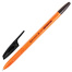 Ручка шариковая BRAUBERG "X-333 Orange", ЧЕРНАЯ, корпус оранжевый,