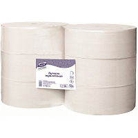 Бумага туалетная д/дисп Luscan Professional 1сл натур втор втул525м6рул/уп
