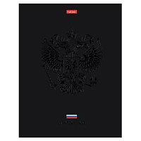Блокнот А5 167х216 мм, 80 л., твёрдый, клетка, матовая ламинация, лак, блок 5 цветов, HATBER, "Россия", 085282, 80ББ5лолВ130989